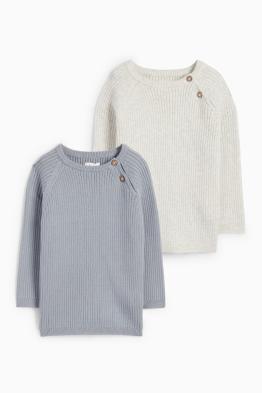 Multipack of 2 - baby jumper - ribbed