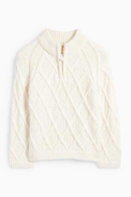 Baby-Pullover - Zopfmuster