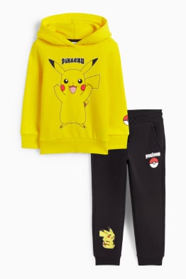 Pokémon - Pikachu - set - hanorac și pantaloni de trening - 2 piese