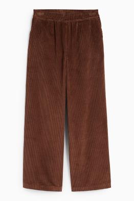 Pantalón de pana - mid waist - wide leg