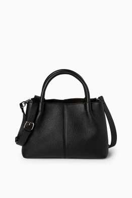 Kleiner Shopper mit abnehmbarem Taschengurt - Lederimitat