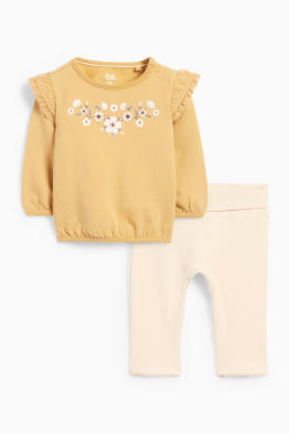 Květinové motivy - outfit pro miminka - 2dílný