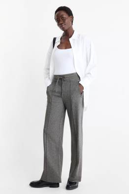 Pantaloni - vita media - straight fit - jersey