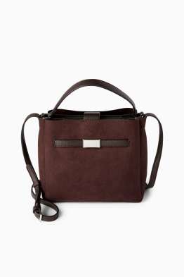 Geantă shopper mică - imitație de piele întoarsă