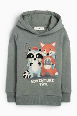 Fox and raccoon - hoodie