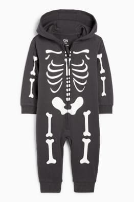 Skelett - Halloween-Baby-Overall