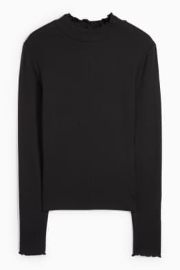 Maglia a maniche lunghe - slim fit - a coste