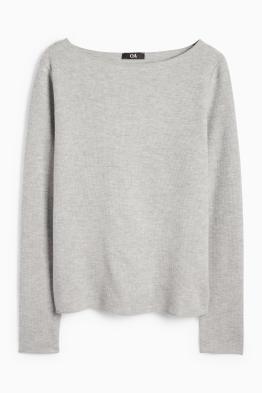 Maglia a maniche lunghe - regular fit - a coste