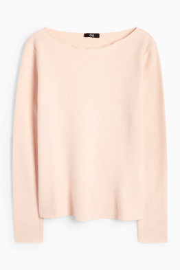 Maglia a maniche lunghe - regular fit - a coste