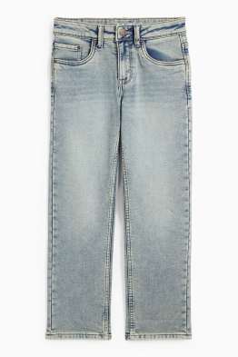 Straight jeans - jeans termoizolanți - betelie extra îngustă