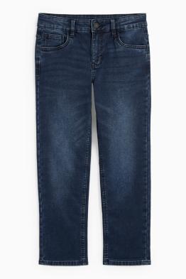 Straight Jeans - Thermojeans - Jog Denim - extra-weiter Bund