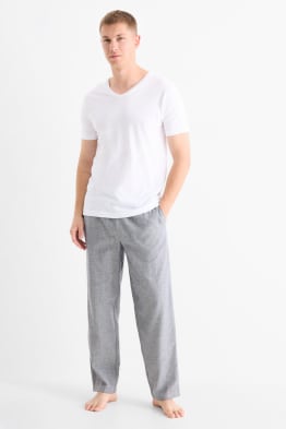Multipack 2er - Flanell-Pyjamahose - gemustert