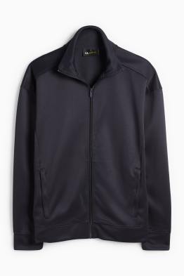 Technical zip-through sweatshirt