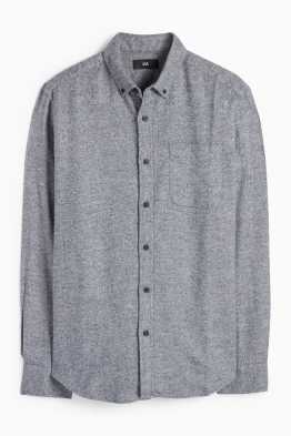 Shirt - regular fit - button-down collar
