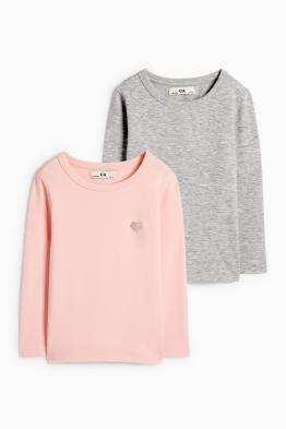 Multipack 2er - Herz - Thermo-Langarmshirt