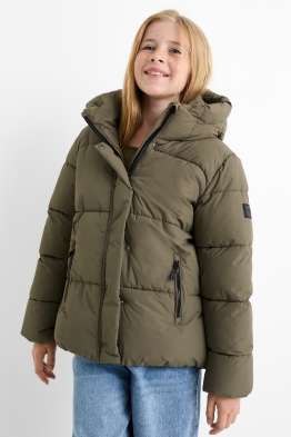 Quilted jacket with hood