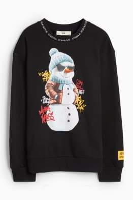 Sneeuwpop - sweatshirt voor de kerst