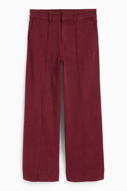 Pantaloni de stofă - talie înaltă - wide leg