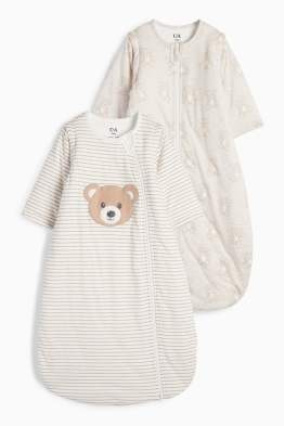 Lot de 2 - oursons - gigoteuses - 0-4 mois