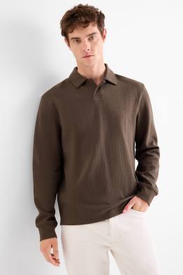 Polo - relaxed fit - finition texturée