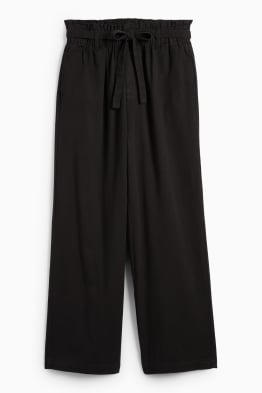 Pantaloni - vita alta - barrel leg