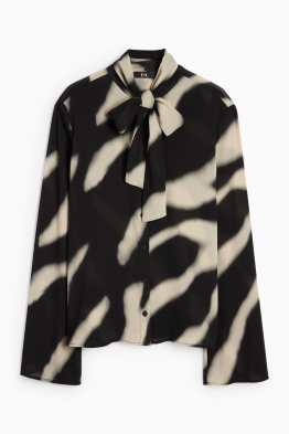 Blouse van chiffon - met patroon