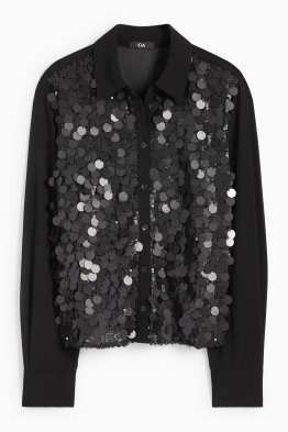 Chiffon sequin blouse
