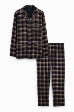 Flanell-Pyjama - kariert