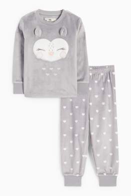 Bufniță - pijama de iarnă - 2 piese