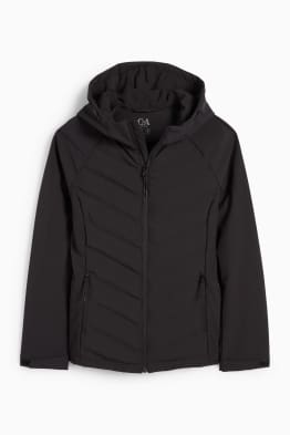 Veste de sport chaude à capuche - finition déperlante