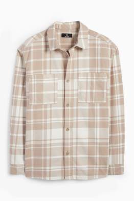 Chemise - relaxed fit - col kent - à carreaux