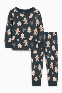 Mini Me - Kinder-Weihnachts-Pyjama - 2 teilig - gemustert
