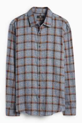 Chemise - regular fit - col kent - à carreaux