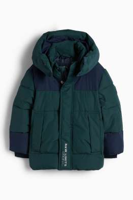 Chaqueta acolchada con capucha - hidrófuga