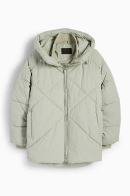 Steppjacke mit Kapuze - wasserabweisend