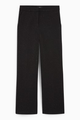 Business trousers - high waist - wide leg