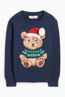 Teddybär - Weihnachtspullover