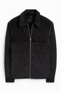 Corduroy shirt jacket - relaxed fit - lined - kent collar