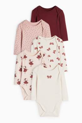 Confezione da 5 - ballerina e fiocchetto - body per neonate