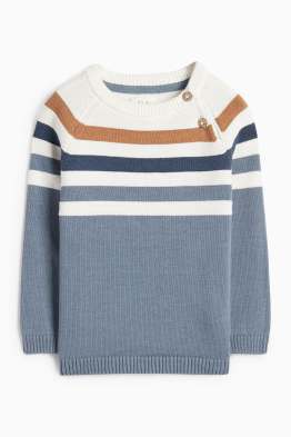 Baby-Pullover - gestreift