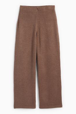 Knitted joggers - ribbed
