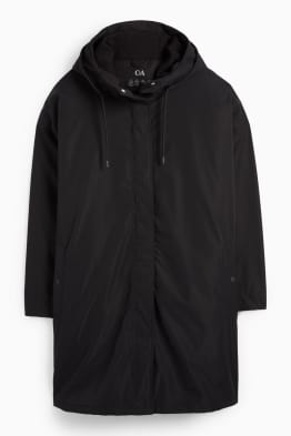 Parka antipioggia con cappuccio - imbottito - impermeabile