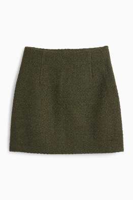 Minijupe en bouclé