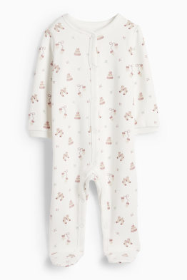 Hat and gloves - baby sleepsuit