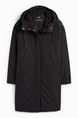Regenparka met capuchon - gevoerd - waterdicht