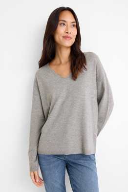 Pullover mit V-Ausschnitt