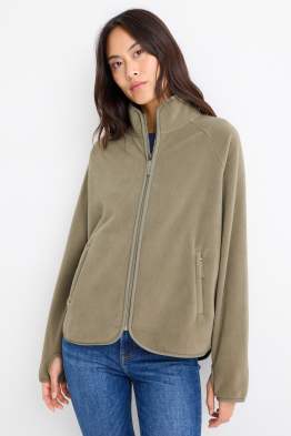 Hanorac de fleece cu fermoar 
