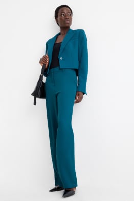 Pantalon de bureau - mid waist - wide leg