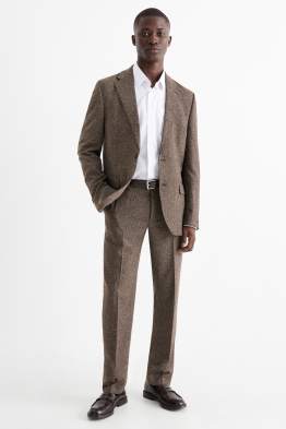 Broek uit het combi-systeem - regular fit - stretch - met structuur
