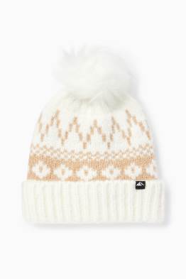 Gorro d’esquí amb borla - amb motiu